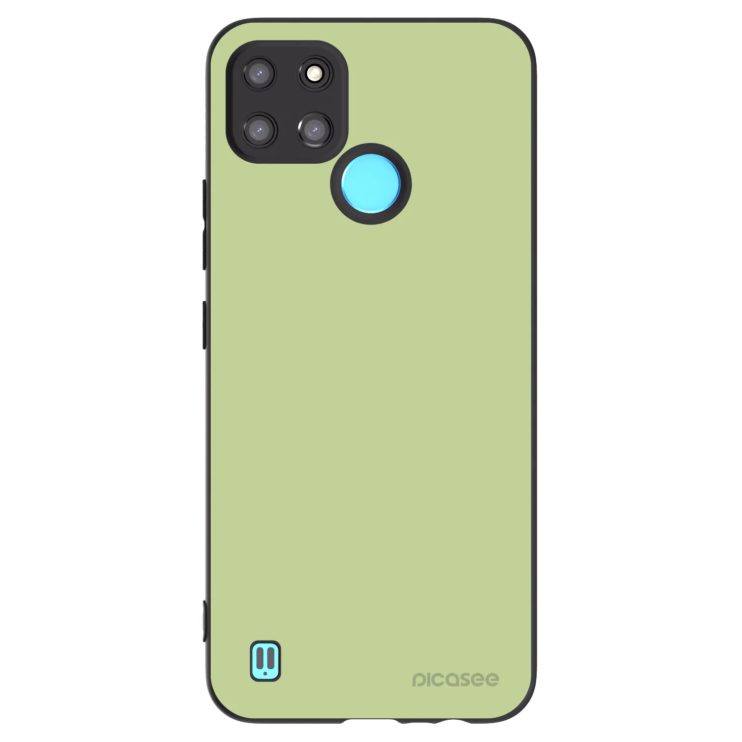 Picasee husă neagră din silicon pentru Realme C21Y - Heavenly Hints