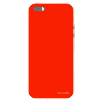 Picasee husă transparentă din silicon pentru Apple iPhone 5/5S/SE - Maranello Red