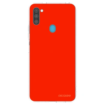 Picasee husă transparentă din silicon pentru Samsung Galaxy M11 - Maranello Red