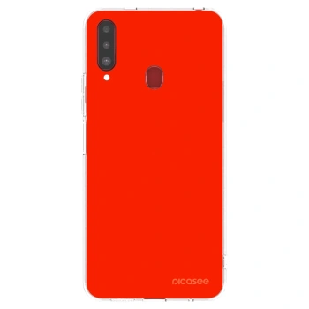 Picasee husă transparentă din silicon pentru Samsung Galaxy A20s - Maranello Red