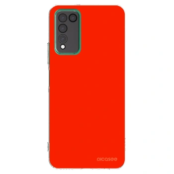 Picasee husă transparentă din silicon pentru Honor 10X Lite - Maranello Red