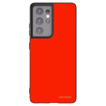 Picasee husă neagră din silicon pentru Samsung Galaxy S21 Ultra 5G G998B - Maranello Red
