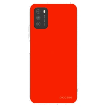 Picasee husă transparentă din silicon pentru Xiaomi Poco M3 - Maranello Red