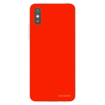 Picasee husă transparentă din silicon pentru Xiaomi Redmi 9AT - Maranello Red