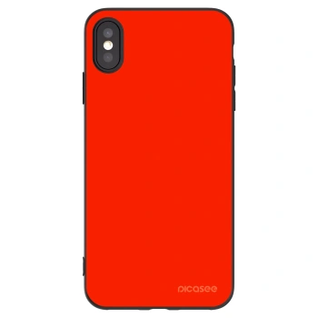 Picasee husă neagră din silicon pentru Apple iPhone XS Max - Maranello Red
