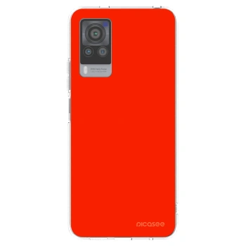 Picasee husă transparentă din silicon pentru Vivo X60 Pro 5G - Maranello Red