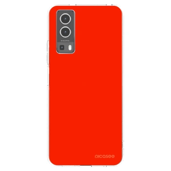 Picasee husă transparentă din silicon pentru Vivo Y72 5G - Maranello Red