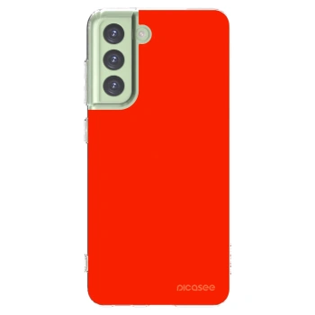 Picasee husă transparentă din silicon pentru Samsung Galaxy S21 FE 5G - Maranello Red