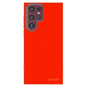 Picasee husă transparentă din silicon pentru Samsung Galaxy S22 Ultra 5G - Maranello Red