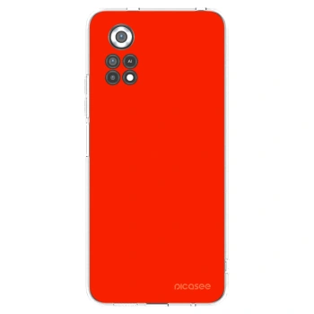 Picasee husă transparentă din silicon pentru Xiaomi Poco X4 Pro 5G - Maranello Red