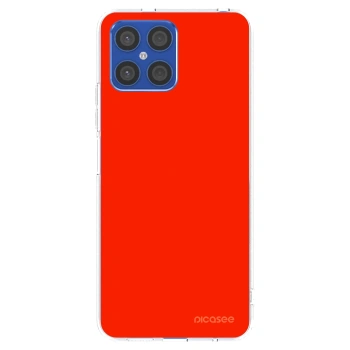 Picasee husă transparentă din silicon pentru Honor X8 4G - Maranello Red