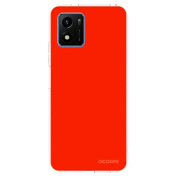 Picasee husă transparentă din silicon pentru Vivo Y01 - Maranello Red