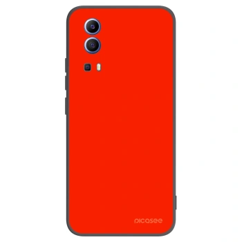 Picasee husă neagră din silicon pentru Vivo Y52 5G - Maranello Red