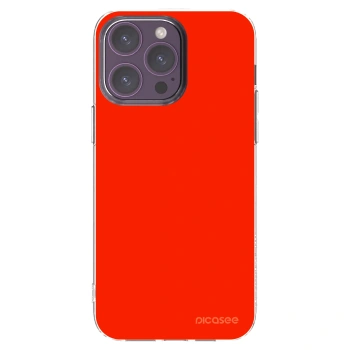 Picasee husă transparentă din silicon pentru Apple iPhone 14 Pro Max - Maranello Red