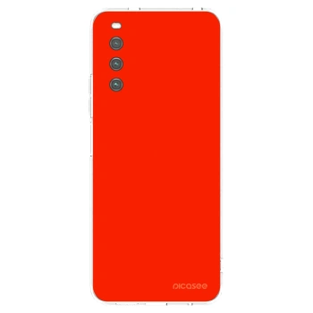 Picasee husă transparentă din silicon pentru Sony Xperia 10 IV 5G - Maranello Red