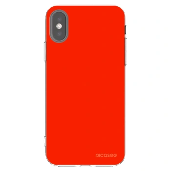 Picasee husă transparentă din silicon pentru Apple iPhone X/XS - Maranello Red