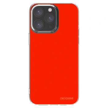 Picasee husă transparentă din silicon pentru Apple iPhone 15 Pro Max - Maranello Red