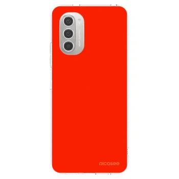 Picasee husă transparentă din silicon pentru Motorola Moto G51 - Maranello Red