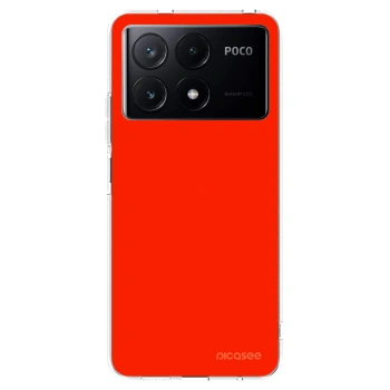 Picasee husă transparentă din silicon pentru Xiaomi Poco X6 Pro - Maranello Red