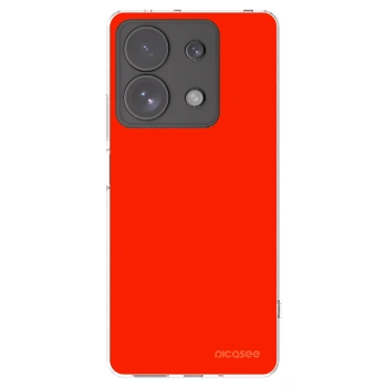 Picasee husă transparentă din silicon pentru Xiaomi Redmi Note 13 Pro 4G - Maranello Red