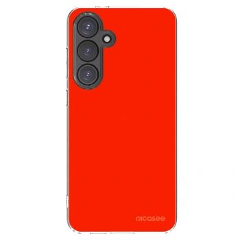 Picasee husă transparentă din silicon pentru Samsung Galaxy S24 FE S721B - Maranello Red