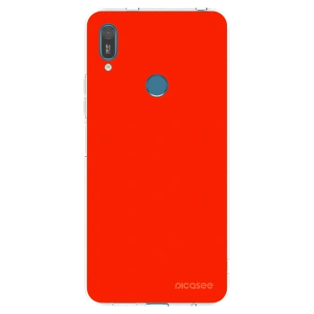 Picasee husă transparentă din silicon pentru Huawei Y7 2019 - Maranello Red