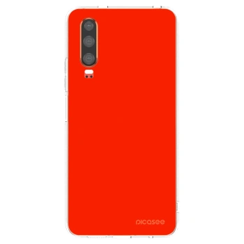 Picasee husă transparentă din silicon pentru Huawei P30 - Maranello Red