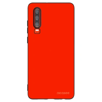 Picasee husă neagră din silicon pentru Huawei P30 - Maranello Red