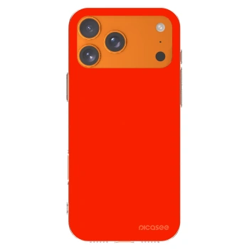 Picasee husă transparentă din silicon pentru Apple iPhone 17 Pro Max - Maranello Red