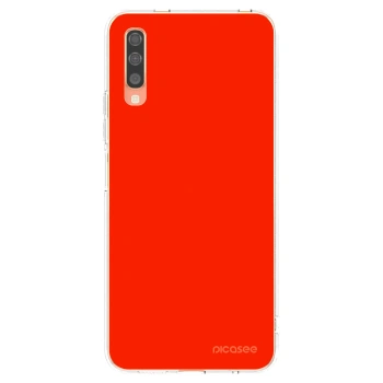 Picasee husă transparentă din silicon pentru Samsung Galaxy A70 A705F - Maranello Red