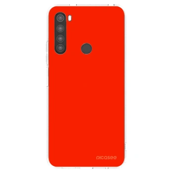 Picasee husă transparentă din silicon pentru Xiaomi Redmi Note 8 - Maranello Red