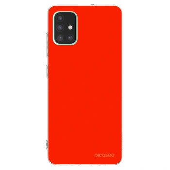 Picasee husă transparentă din silicon pentru Samsung Galaxy A51 A515F - Maranello Red