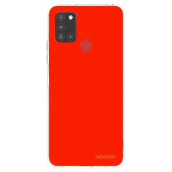 Picasee husă transparentă din silicon pentru Samsung Galaxy A21s - Maranello Red