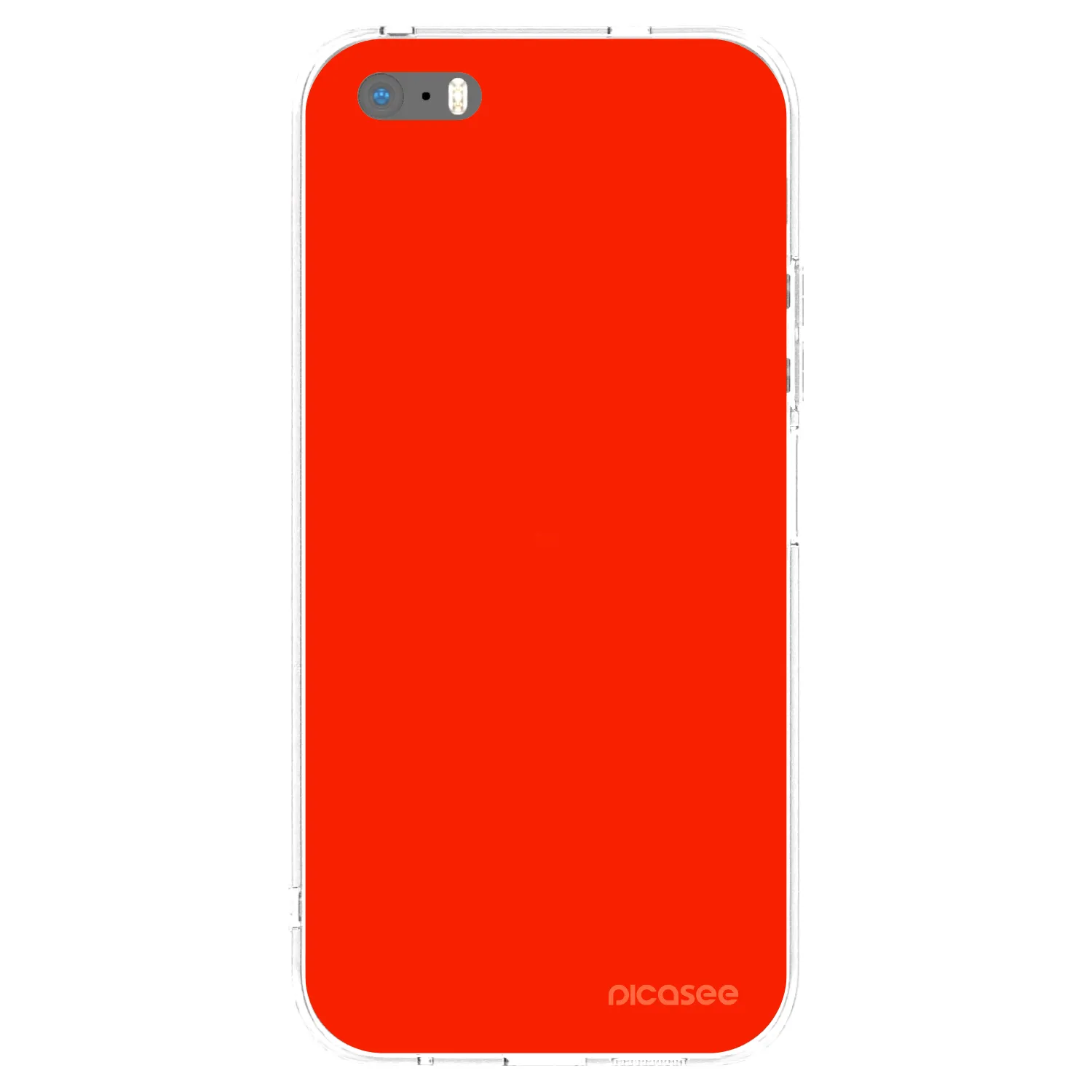Picasee husă transparentă din silicon pentru Apple iPhone 5/5S/SE - Maranello Red