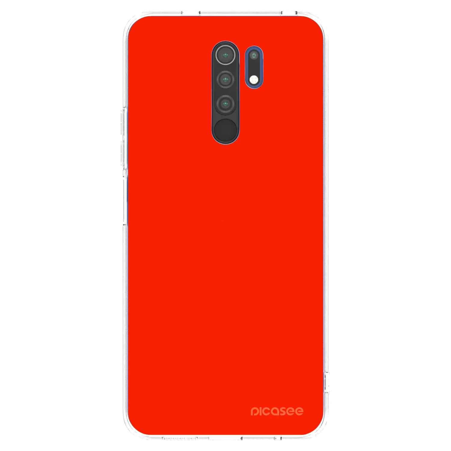 Picasee husă transparentă din silicon pentru Xiaomi Redmi 9 - Maranello Red