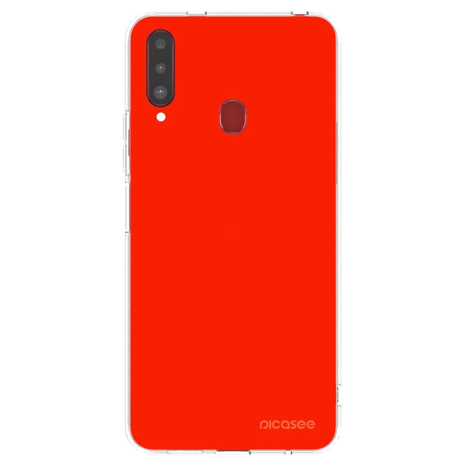 Picasee husă transparentă din silicon pentru Samsung Galaxy A20s - Maranello Red
