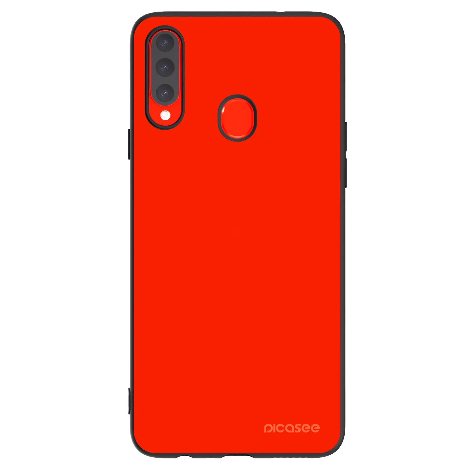 Picasee husă neagră din silicon pentru Samsung Galaxy A20s - Maranello Red