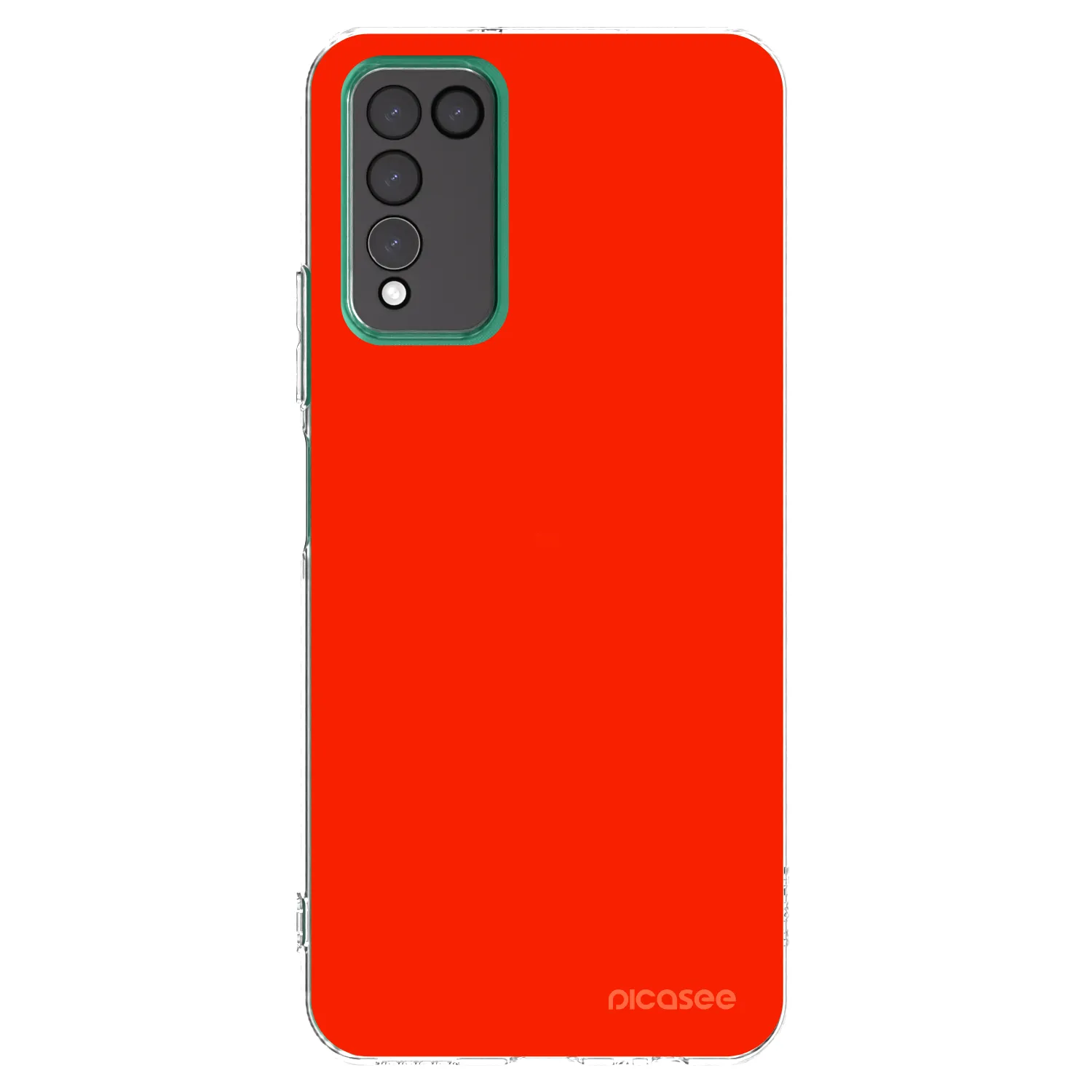 Picasee husă transparentă din silicon pentru Honor 10X Lite - Maranello Red