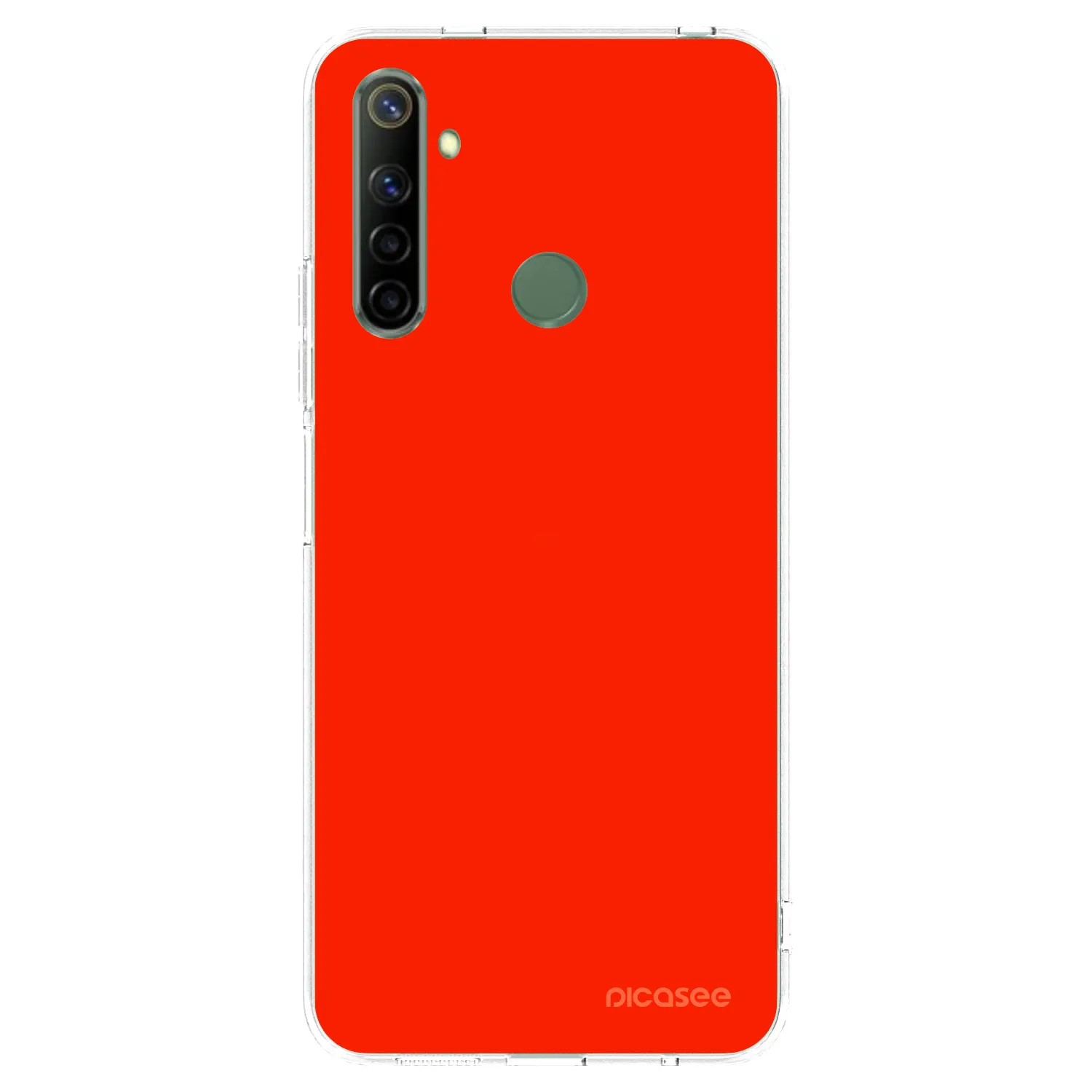 Picasee husă transparentă din silicon pentru Realme 6i - Maranello Red