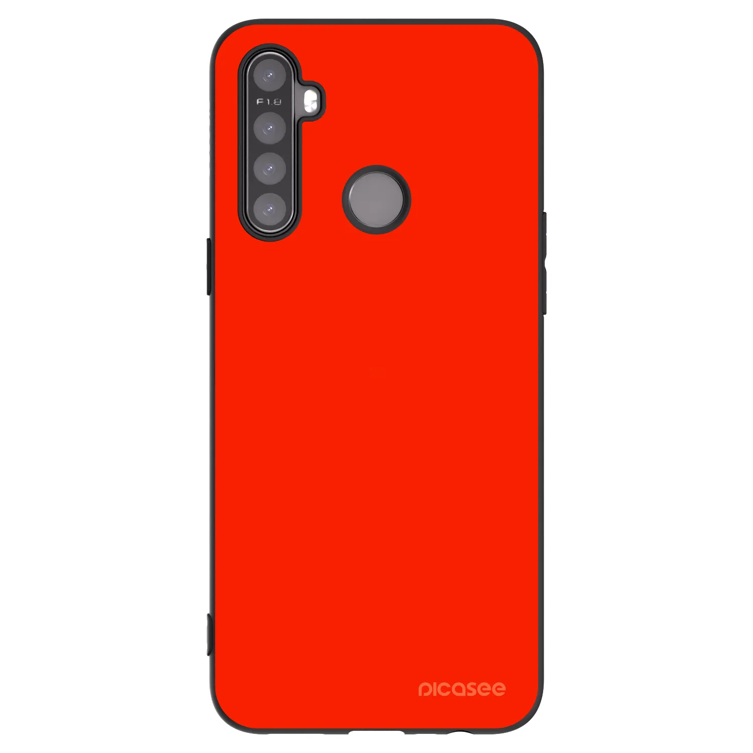 Picasee husă neagră din silicon pentru Realme 5 - Maranello Red