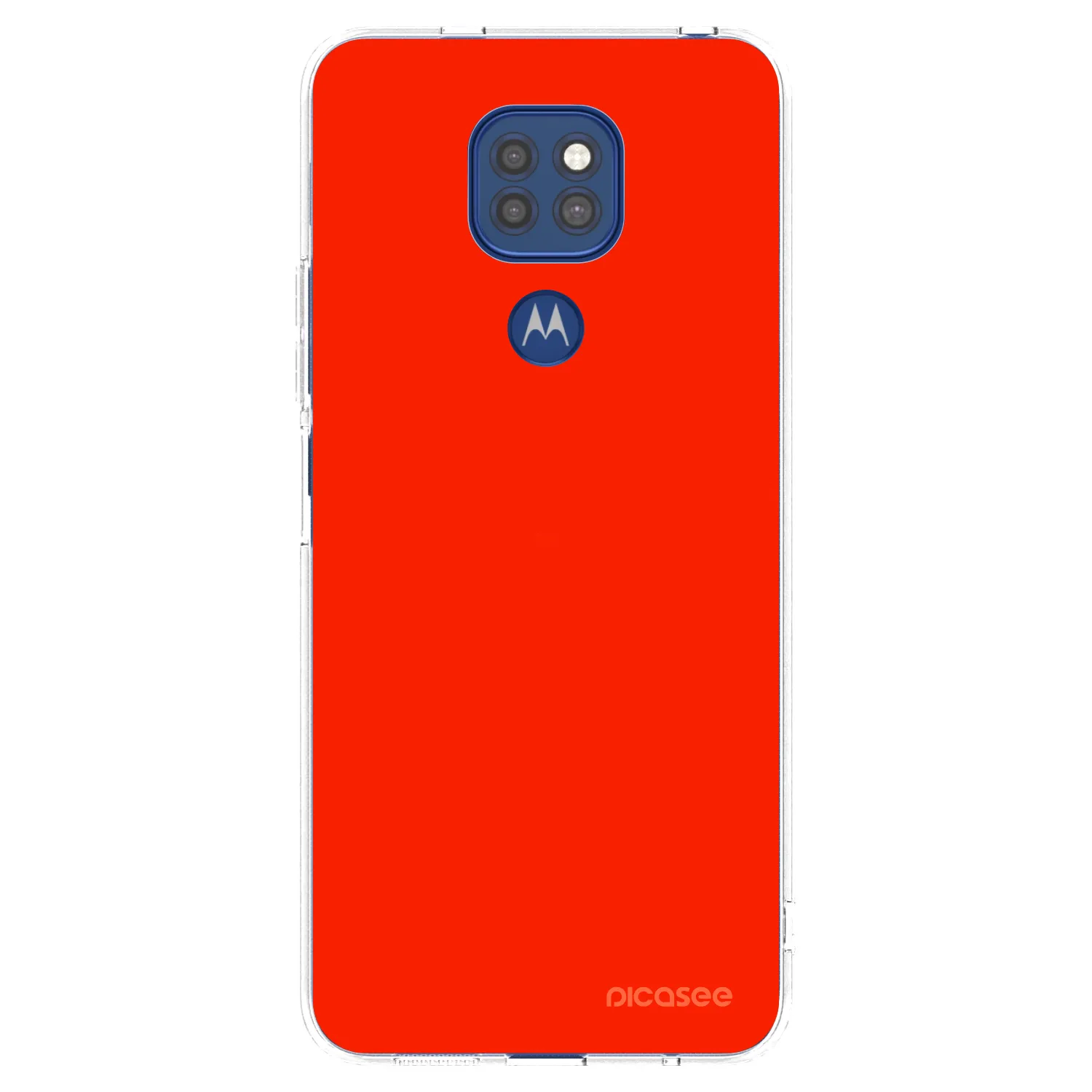 Picasee husă transparentă din silicon pentru Motorola Moto G9 Play - Maranello Red