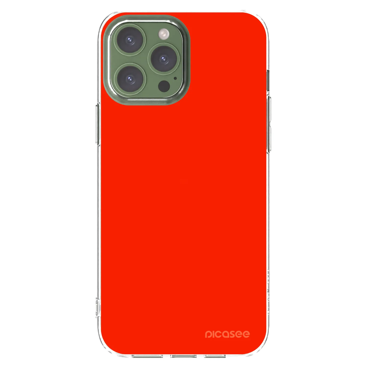 Picasee husă transparentă din silicon pentru Apple iPhone 13 Pro Max - Maranello Red