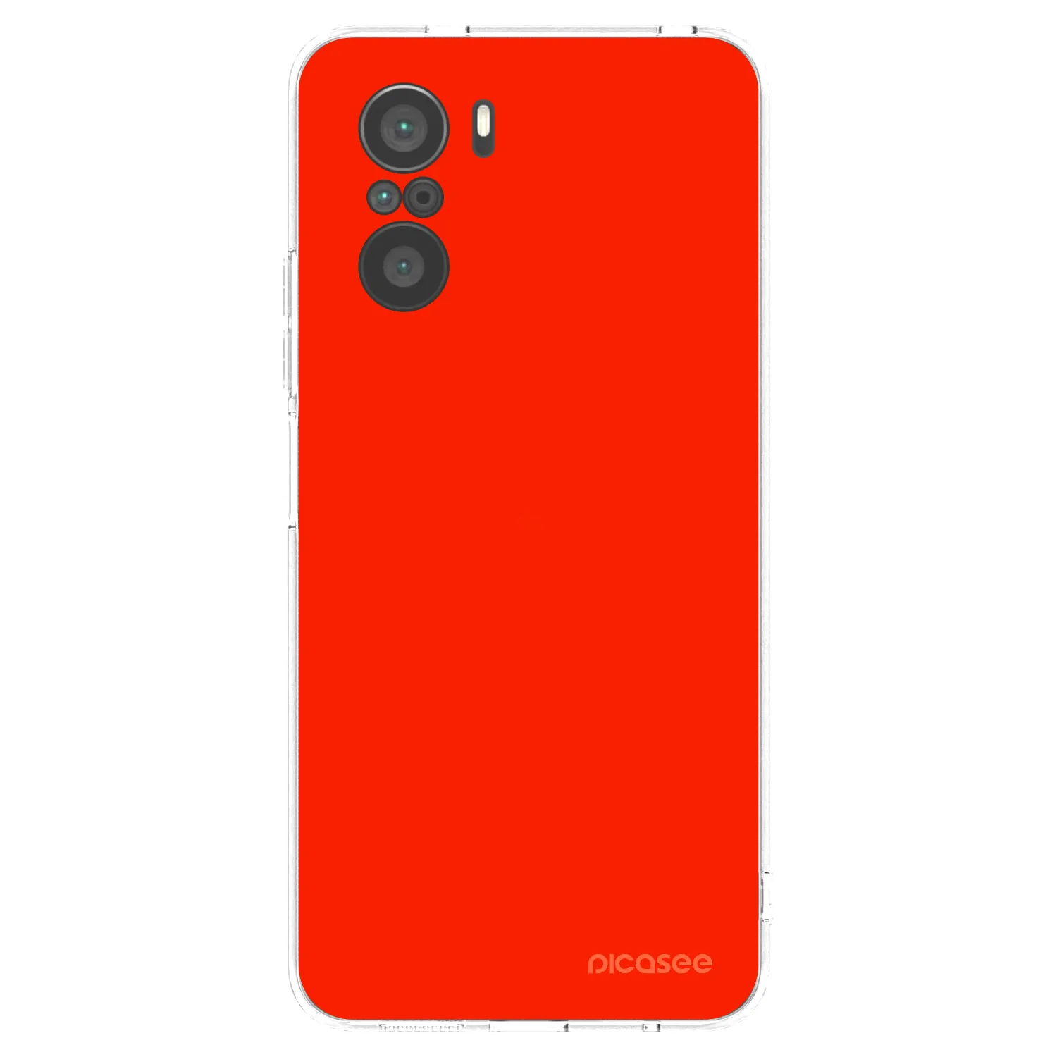 Picasee husă transparentă din silicon pentru Xiaomi Poco F3 - Maranello Red