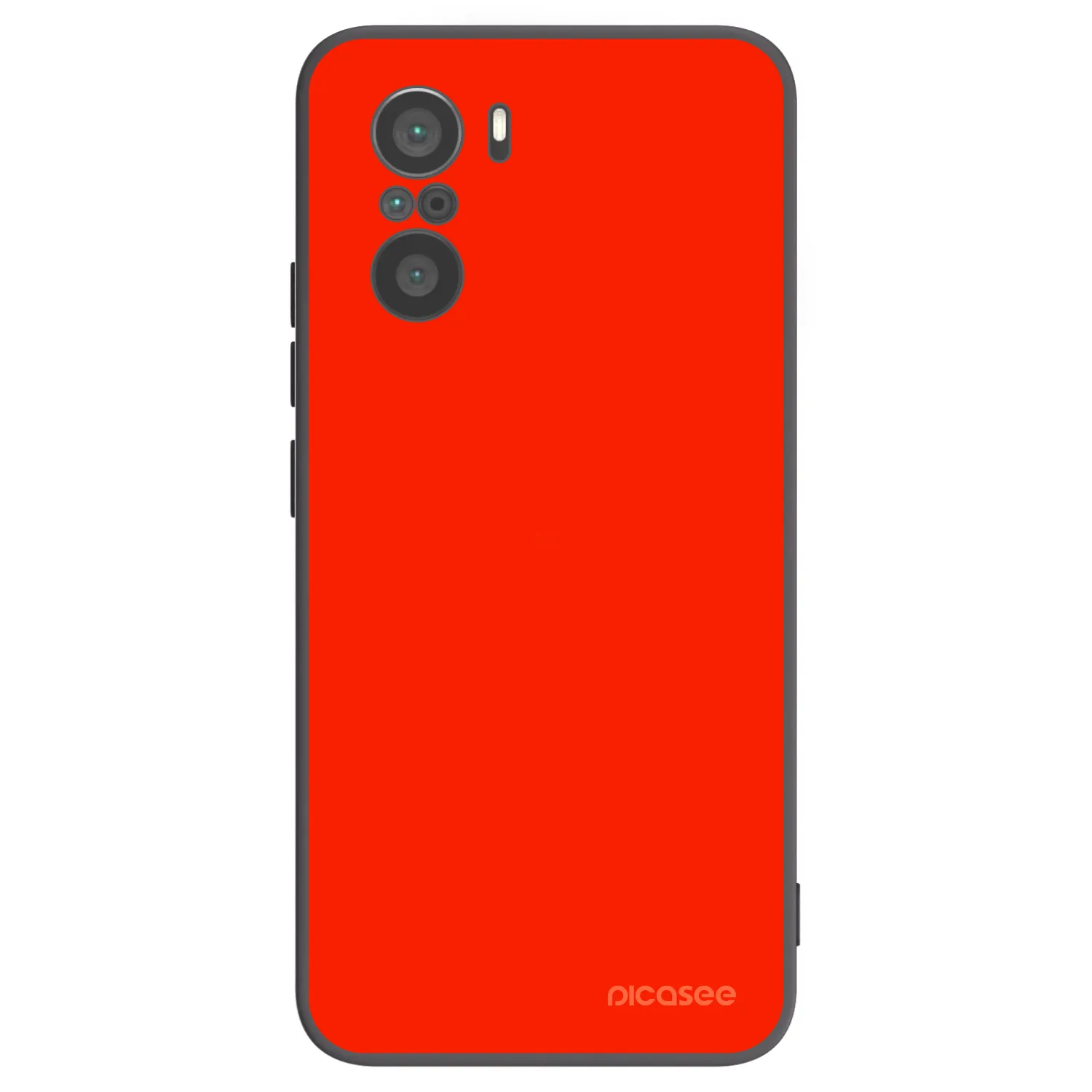 Picasee husă neagră din silicon pentru Xiaomi Poco F3 - Maranello Red