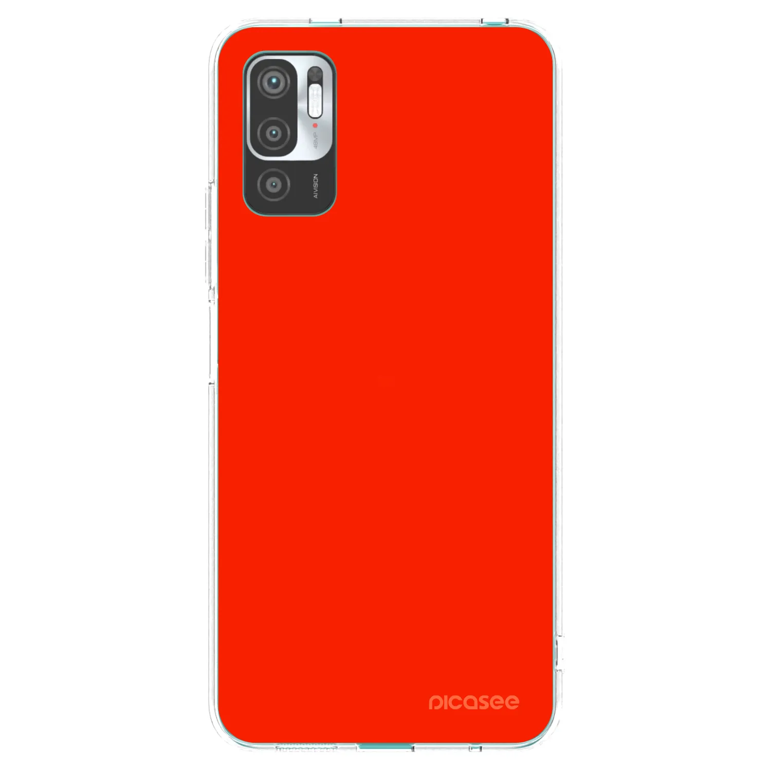 Picasee husă transparentă din silicon pentru Xiaomi Redmi Note 10 5G - Maranello Red