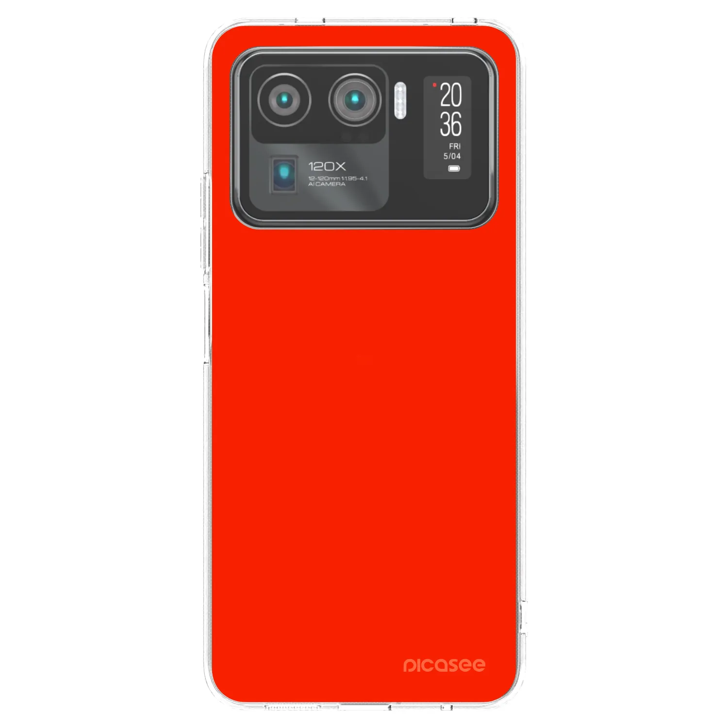 Picasee husă transparentă din silicon pentru Xiaomi Mi 11 Ultra - Maranello Red