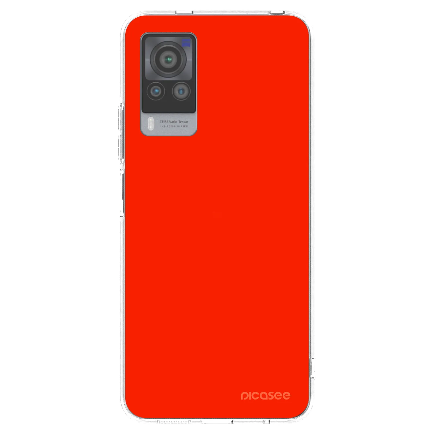 Picasee husă transparentă din silicon pentru Vivo X60 Pro 5G - Maranello Red