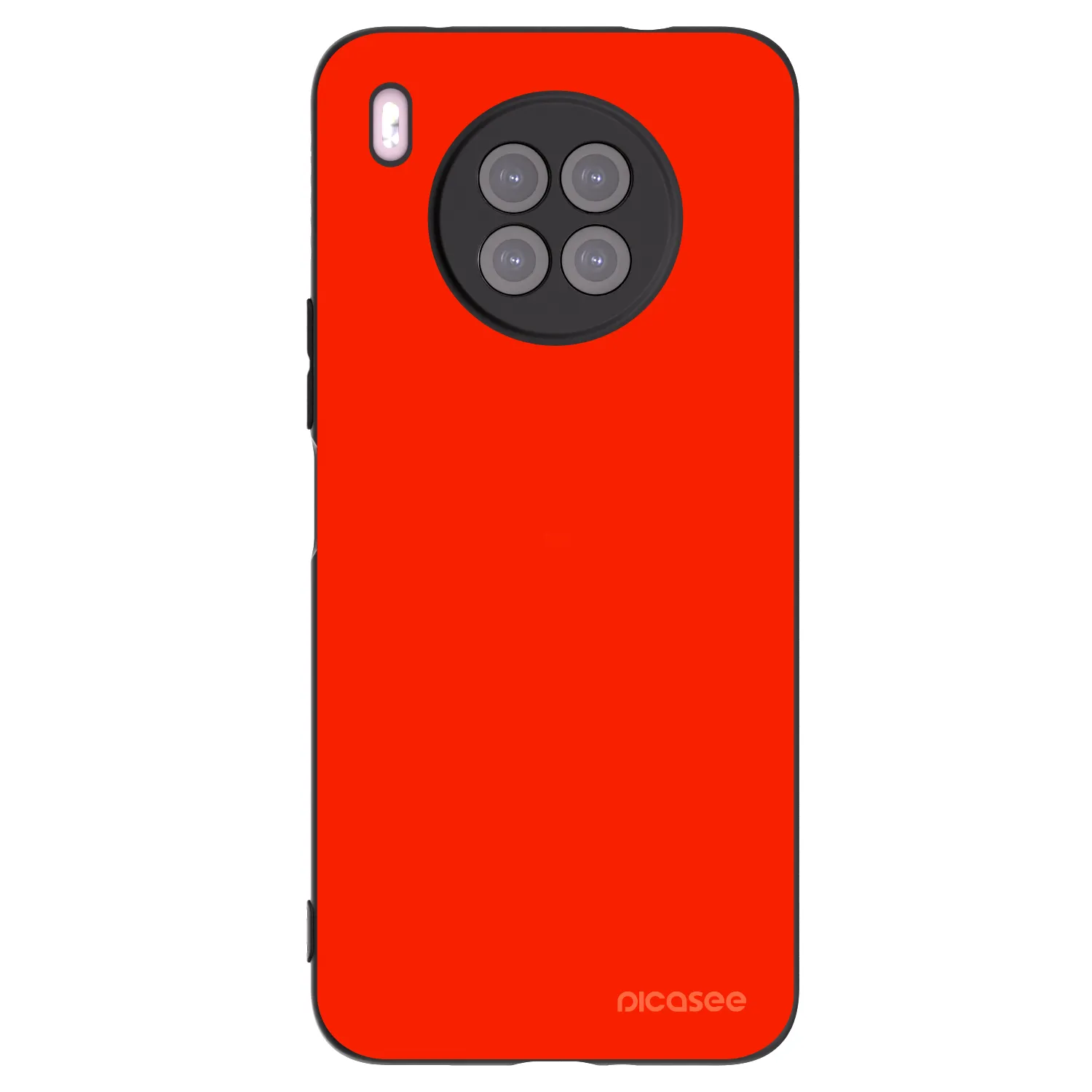 Picasee husă neagră din silicon pentru Huawei Nova 8i - Maranello Red