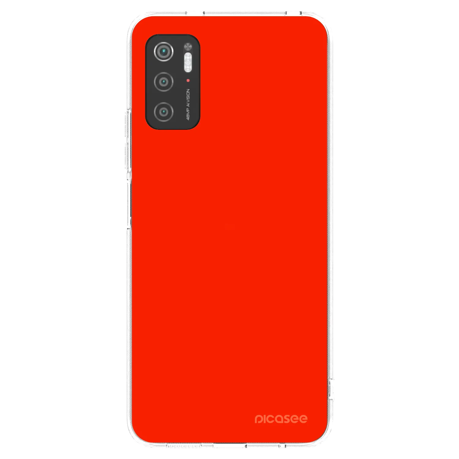 Picasee husă transparentă din silicon pentru Xiaomi Poco M3 Pro 5G - Maranello Red
