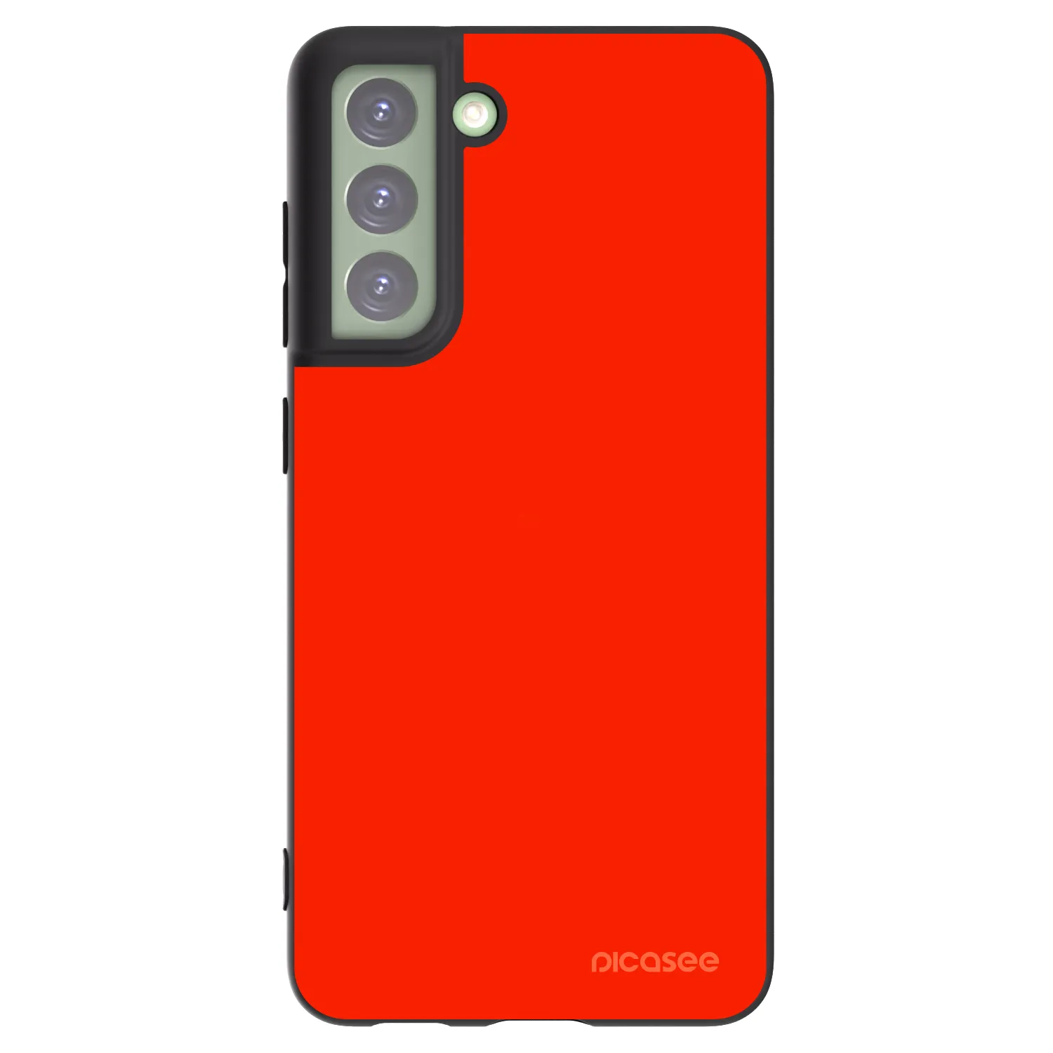 Picasee husă neagră din silicon pentru Samsung Galaxy S21 FE 5G - Maranello Red